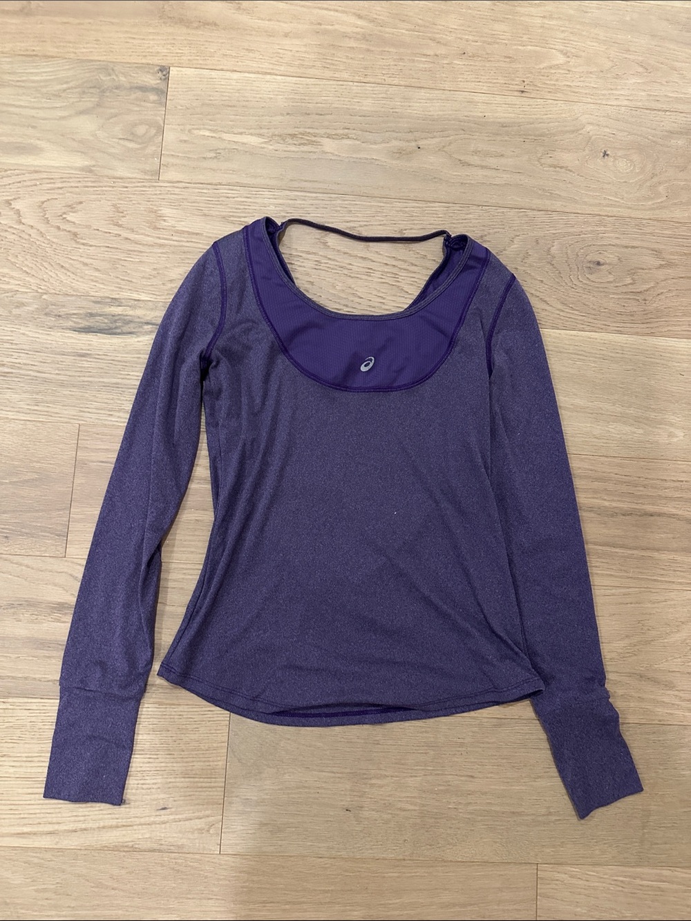 ASICS Deep Purple Long-Sleeve Performance Tee - Picture 5 of 5